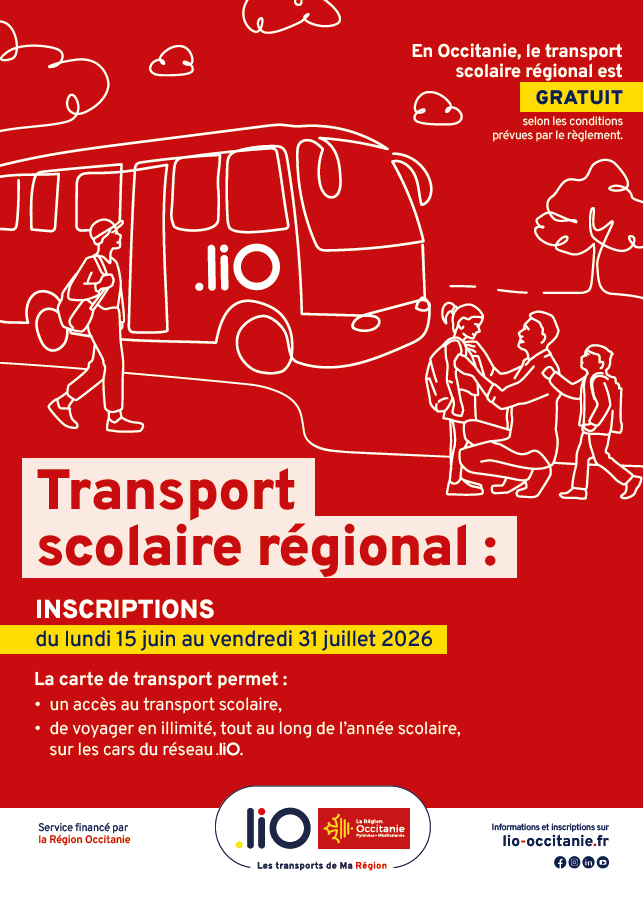 Transport scolaire régional : Inscriptions ouvertes du 15 juin au 31 juillet